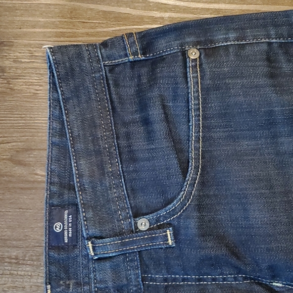 AG Adriano Goldschmied The Protege Straight Leg Dark Denim Jeans Mens 34x27-1/2 - Picture 5 of 14